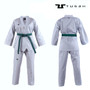 Tusah White Collar WTF Approved Uniform - Size 90cm (TTPWH)