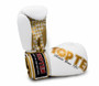 Top Ten Women's Boxing Gloves White/Gold 10oz