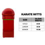 CIMAC KARATE MITTS WITH THUMB RED XS