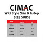 WKF STLYE CIMAC SHIN/INSTEP RED XL