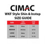 WKF STLYE CIMAC SHIN/INSTEP BLUE SMALL