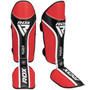 SHIN INSTEP AURA PLUS T-17 RED/BLACK