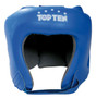 TOP TEN Boxing Head Guard Leather Blue (4068-6)