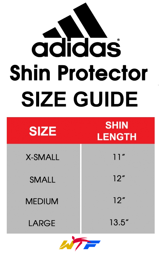 adidas youth shin guards size chart