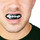 SAFEJAWZ® Extro Series Self-Fit 'FANGZ BLACK' Mouthguard (KSSJES-FANGZ)