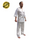 V-NECK Kickboxing Uniform "3/4 Sleeve" White - ADULT 180cm/190cm (KSVNUK-W)