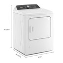 Whirlpool® Sécheuse au gaz à chargement vertical avec capteur d’humidité et vapeur - 7 pi cu WGD5050LW