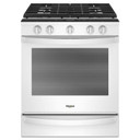 Whirlpool® Cuisinière au gaz intelligente à commandes frontales avec grilles en fonte à charnière EZ-2-LiftTM - 5.8 pi cu WEG750H0HW
