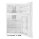 Réfrigérateur à congélateur supérieur  de 33 po Whirlpool® avec machine à glaçons facultative EZ Connect WRT541SZDW