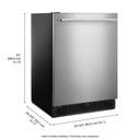 Whirlpool® Réfrigérateur sous le comptoir avec poignée style porte-serviette - 24 po - 5.1 pi cu WUR35X24HZ