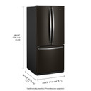 Whirlpool® Réfrigérateur à portes françaises - 30 po - 20 pi cu WRF560SMHV