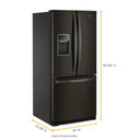 Whirlpool® Réfrigérateur à portes françaises - 30 po - 20 pi cu WRF560SEHV