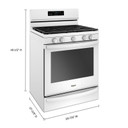 Whirlpool® Cuisinière au gaz non encastrée avec technologie Frozen BakeTM - 5.8 pi cu WFG775H0HW