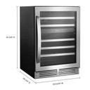 Whirlpool® Cellier sous le comptoir avec 46 bouteilles - 24 po WUW55X24HS