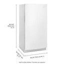 Congélateur vertical Whirlpool® de 16 pi³ avec commandes de température électroniques WZF34X16DW