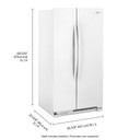 Whirlpool® Réfrigérateur côte à côte - 36 po - 25 pi cu WRS315SNHW
