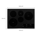 Whirlpool® Table de cuisson électrique en vitrocéramique avec deux éléments radiants doubles - 30 po WCE97US0KS