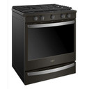 Whirlpool® Cuisinière au gaz intelligente à commandes frontales avec grilles en fonte à charnière EZ-2-LiftTM - 5.8 pi cu WEG750H0HV