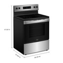 Whirlpool® Cuisinière électrique de 30 po avec 4 éléments YWFES3530RS