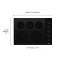 Whirlpool® Table de cuisson électrique en vitrocéramique avec deux éléments radiants doubles - 30 po WCE77US0HB