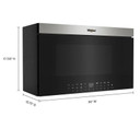 Whirlpool® Four à micro-ondes à hotte intégrée encastré au design affleurant avec friture à air YWMMF7330RZ
