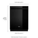 Whirlpool® Lave-vaisselle en acier inoxydable avec système de lavage à IA - 24 po - 47 dBA WDT750SAKB