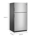 Maytag® Réfrigérateur à congélateur supérieur avec fonction PowerCold® - 33 po - 21 pi cu MRT311FFFZ Maytag® Réfrigérateur à congélateur supérieur avec fonction PowerCold® - 33 po - 21 pi cu MRT311FFFZ