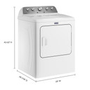 Maytag® Sécheuse électrique avec fonction Extra Power - 7 pi cu YMED5030MW Maytag® Sécheuse électrique avec fonction Extra Power - 7 pi cu YMED5030MW