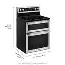 Maytag® Cuisinière électrique à four double et convection véritable - 30 po - 6.7 pi cu YMET8800FZ