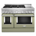 Cuisinière commerciale intelligente au gaz KitchenAid® avec plaque chauffante, 48 po KFGC558JAV