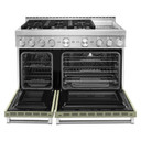 Cuisinière commerciale intelligente au gaz KitchenAid® avec plaque chauffante, 48 po KFGC558JAV