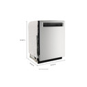 Kitchenaid® Lave-vaisselle avec troisième niveau 360° Max Jets™ et éclairage intérieur à DEL, 44 dBA KDPM804KPS Kitchenaid® Lave-vaisselle avec troisième niveau 360° Max Jets™ et éclairage intérieur à DEL, 44 dBA KDPM804KPS