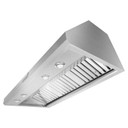Kitchenaid® Hotte de cuisinière murale de style commercial à classe de moteur de 585 ou 1170 pi cu/min - 48 po KVWC908KSS