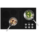 Kitchenaid® Table de cuisson électrique à évacuation descendante avec 5 éléments - 36 po KCED606GBL
