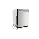 Kitchenaid® Lave-vaisselle à fini PrintShield™ avec troisième panier et jets MaxJet™ à 360° - 44 dBA KDFM404KPS