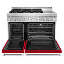 Cuisinière commerciale intelligente au gaz KitchenAid® avec plaque chauffante, 48 po KFGC558JPA
