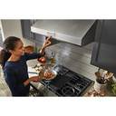 Kitchenaid® Cuisinière commerciale intelligente bicombustible avec 4 brûleurs - 30 po KFDC500JAV