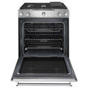 Kitchenaid® Cuisinière au gaz, à convection, commandes frontales, 5 brûleurs, 30 po KSGB900ESS