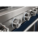 Cuisinière commerciale intelligente au gaz KitchenAid® avec plaque chauffante, 48 po KFGC558JIB