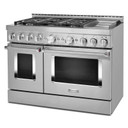 Cuisinière commerciale intelligente au gaz KitchenAid® avec plaque chauffante, 48 po KFGC558JSS