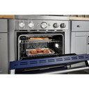 Kitchenaid® Cuisinière commerciale intelligente bicombustible avec 4 brûleurs - 30 po KFDC500JIB