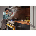 Kitchenaid® Hotte de cuisinière murale de style commercial à classe de moteur de 585 ou 1170 pi cu/min - 36 po KVWC906KSS