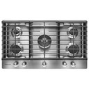 Kitchenaid® Table de cuisson au gaz avec 5 brûleurs - 36 po KCGS556ESS