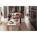 Kitchenaid® Lave-vaisselle à fini PrintShieldTM avec panier de troisième niveau pour ustensiles - 39 dBA KDTE204KBS