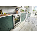Kitchenaid® Cuisinière à induction et à convection coulissante de 30 pouces avec commandes frontales, 4 brûleurs et friture à air KSIS730PSS