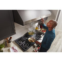 Cuisinière commerciale intelligente bicombustible KitchenAid® avec plaque chauffante, 48 po KFDC558JPA