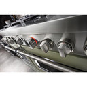 Cuisinière commerciale intelligente bicombustible KitchenAid® avec plaque chauffante, 48 po KFDC558JAV