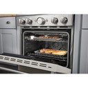 Kitchenaid® Cuisinière commerciale intelligente bicombustible avec 4 brûleurs - 30 po KFDC500JMH