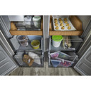 Kitchenaid® Réfrigérateur à 4 portes à profondeur de comptoir avec fini PrintShield™ - 19.4 pi cu - 36 po KRQC506MPS