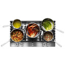 Kitchenaid® Table de cuisson au gaz avec 5 brûleurs et à plaque chauffante - 36 po KCGS956ESS